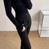 高腰小脚裤女款！2025秋冬小黑裤时髦牛仔铅笔裤外穿打底裤子！ 商品缩略图1