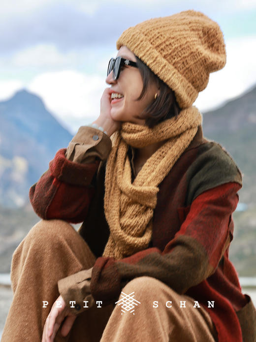 PETIT SCHAN小闪 #074 Inner Beauty 白馥美 羊绒手纺纱手工编织冷帽堆堆帽 商品图12