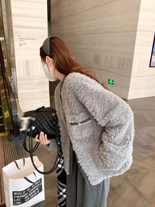 【169元任选2件】现货！灰色脚口拼接灰色西装裤 商品图11