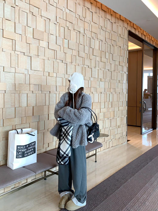 【169元任选2件】现货！灰色脚口拼接灰色西装裤 商品图10