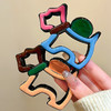 丁摩 高品质设计感拼色狗狗抓夹新款高级感彩色鲨鱼夹发夹后脑勺5ZF-10271 商品缩略图3