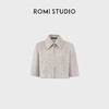ROMI STUDIO“羊驼澳毛”细腻绒毛简约短款翻领毛呢外套RWCWWG6567 商品缩略图0
