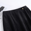 QYM 2567-Y加厚半身裙高腰直筒裙厚款中长款包臀裙开衩 商品缩略图3