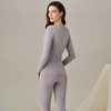安莉芳 秋冬简约圆领修身亲肤保暖女士打底衣裤套装EDW1151 商品缩略图2