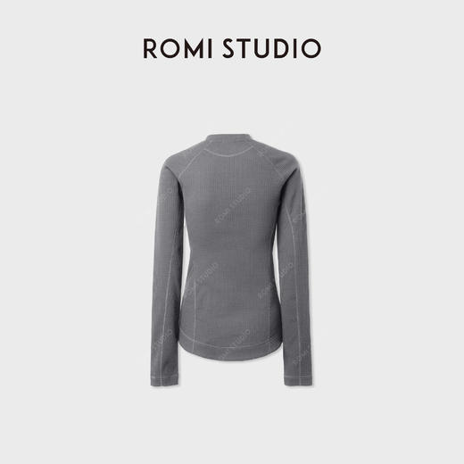 ROMI STUDIO“轻盈自在”高弹华夫格跑步瑜伽修身服上衣RWCASD5050 商品图2