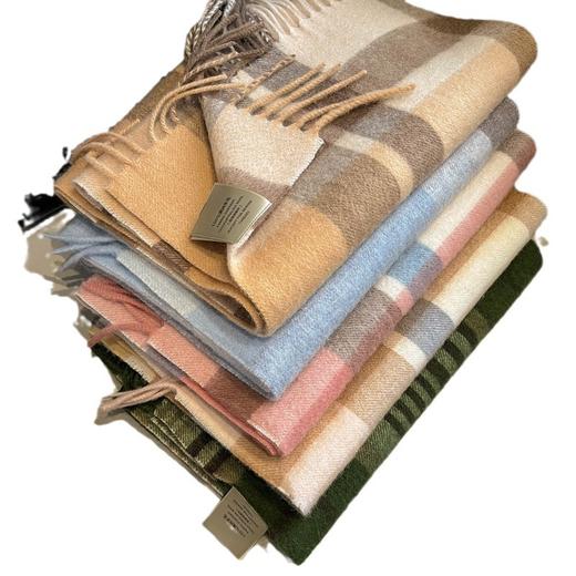 丁摩 纯羊毛格纹围巾英伦男女情侣款冬季保暖双面流苏高档围脖5ZF-125 商品图4