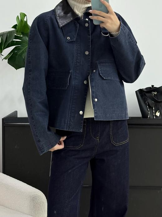 会员福利【官网1k+高端品质 非常重磅】拉夏贝尔/La Chapelle巴恩风上衣秋季复古风D字环翻盖口袋外套 商品图12