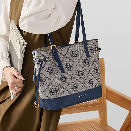 蔻一Cnoles 时尚复古大容量通勤包6171278 商品图7