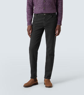 意大利高奢品纯棉牛仔休闲裤