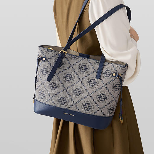 蔻一Cnoles 时尚复古大容量通勤包6171278 商品图5