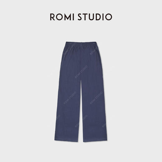 ROMI STUDIO“自然舒适”棉氨混纺松紧腰百搭休闲长裤RWCAX86697 商品图1
