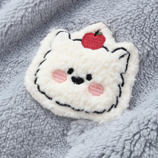 芬腾女士珊瑚绒睡衣秋冬季加绒加厚连帽套装女款法兰绒可爱家居服 商品图3