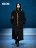 HIDEMI 大秀款进口环保卷毛长毛翻领廓形肩复古感加厚款大衣 商品缩略图0