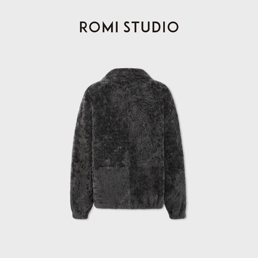 ROMI STUDIO“进口羊皮”柔韧时尚随性奢贵宽松立领皮草 RWCWW06851 商品图2
