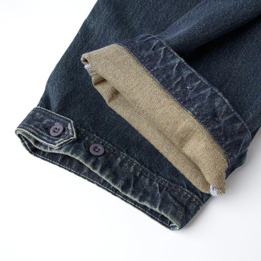 ROMI STUDIO“丹宁牛仔”复古棉质工装褶皱立体牛仔裤  RWCAXU6126 商品图5