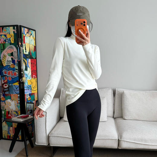 可L女士半高领 德绒打底衫10.25 商品图7