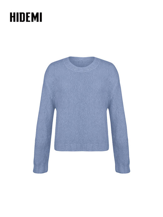 HIDEMI 南非初生马海毛粗针圆领毛衣 商品图9
