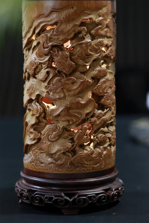 龙腾盛世。竹雕香薰炉 商品图7