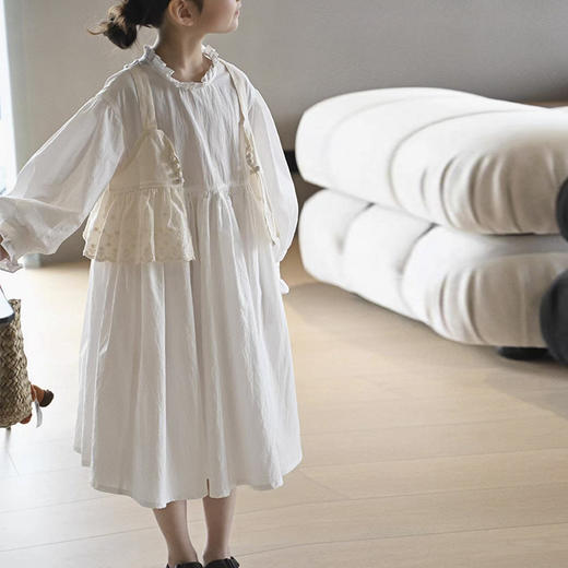 裁缝学苑TS28儿童新款木耳边长袖连衣裙纸样女童无袖背心马甲服装打板 商品图2