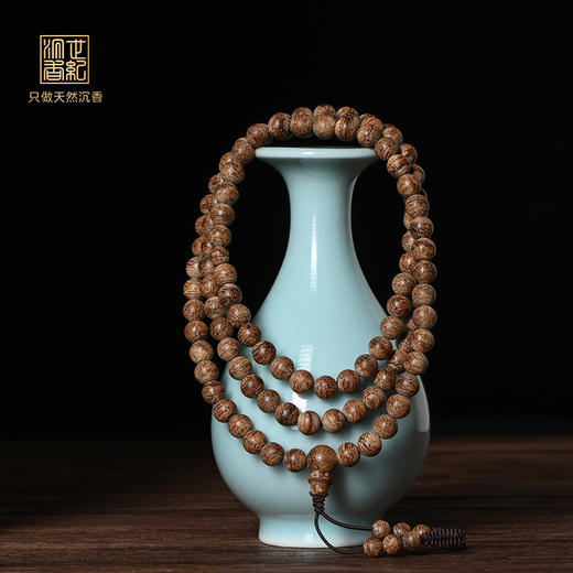 天然惠安沉香佛珠 6.8mm*108颗 14克 SP2268 商品图0