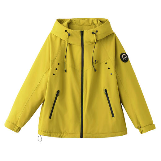 丁摩 休闲连帽派克棉服女冬季新款宽松洋气加厚夹棉冲锋衣外套5ZF-25893 商品图4