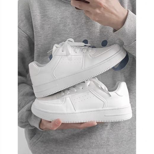 蔻一Cnoles 牛皮休闲百搭小白鞋透气板鞋 商品图1