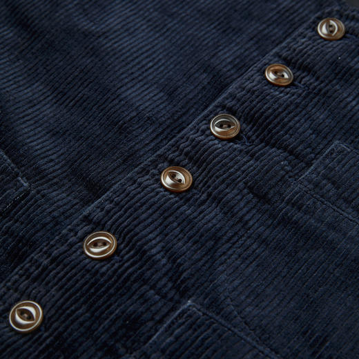 ROMI STUDIO高密弹力灯芯绒马甲复古百搭V领肌理感马夹RWCAW86449 商品图4