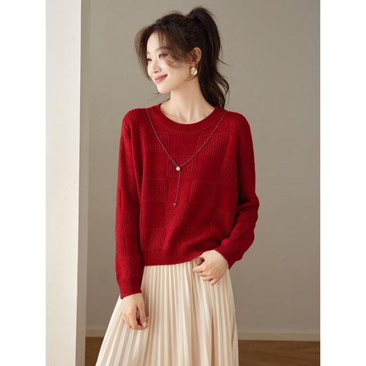 慵懒风休闲毛衣，洋气内搭宽松针织衫打底上衣CC-27-25219 商品图2