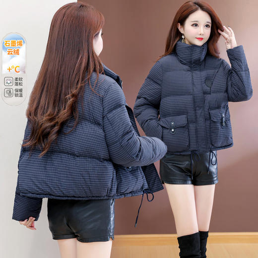 QYM B9803-1-Y小个子云绒棉服加厚保暖棉衣外套 商品图2