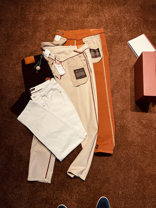 意大利高奢品纯棉牛仔休闲裤 商品图4