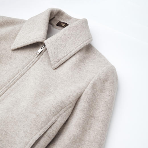 ROMI STUDIO“羊驼澳毛”细腻绒毛简约短款翻领毛呢外套RWCWWG6567 商品图2