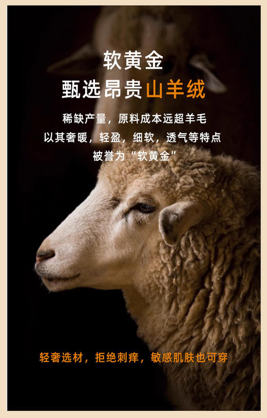 【德绒山羊绒蚕丝保暖内衣套装】周一（10.27）中午12点开始 5A抗菌面料，添加拥有保暖软黄金之称的山羊绒混纺，轻盈，细软，奢暖，上身体验极佳，不刺痒，敏感肌肤也可穿 商品图6