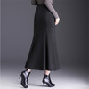 QYM 2566-Y奥粒绒鱼尾裙中长款包臀裙时尚气质半身裙 商品缩略图2
