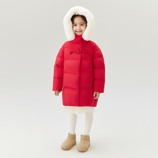 笛莎Deesha观山见女童羽绒服2025冬女童羽绒服 商品图2
