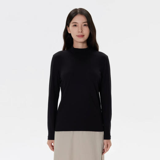 可L女士半高领 德绒打底衫10.25 商品图3
