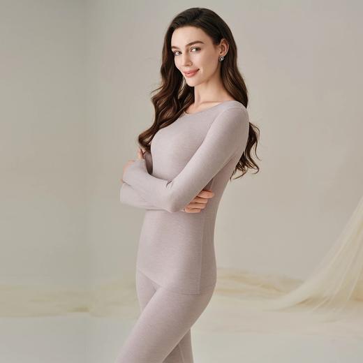 主推款丨安莉芳 25年秋冬新款再生纤维圆领女打底套装EDW1152 商品图2