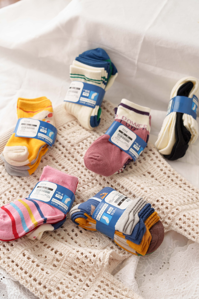 19.9💰9双‼️出口日本品质❗️【heany miao早秋儿童袜子】这批次颜值质量真的很绝！✅77%纯棉面料，比全棉更柔软舒适！