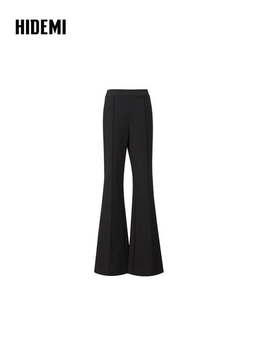 HIDEMI 显瘦中高腰喇叭长裤神裤 军绿色/咖啡色/黑色 商品图6