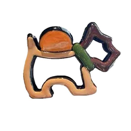 丁摩 高品质设计感拼色狗狗抓夹新款高级感彩色鲨鱼夹发夹后脑勺5ZF-10271 商品图4