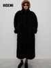HIDEMI 大秀款进口环保卷毛长毛翻领廓形肩复古感加厚款大衣 商品缩略图6