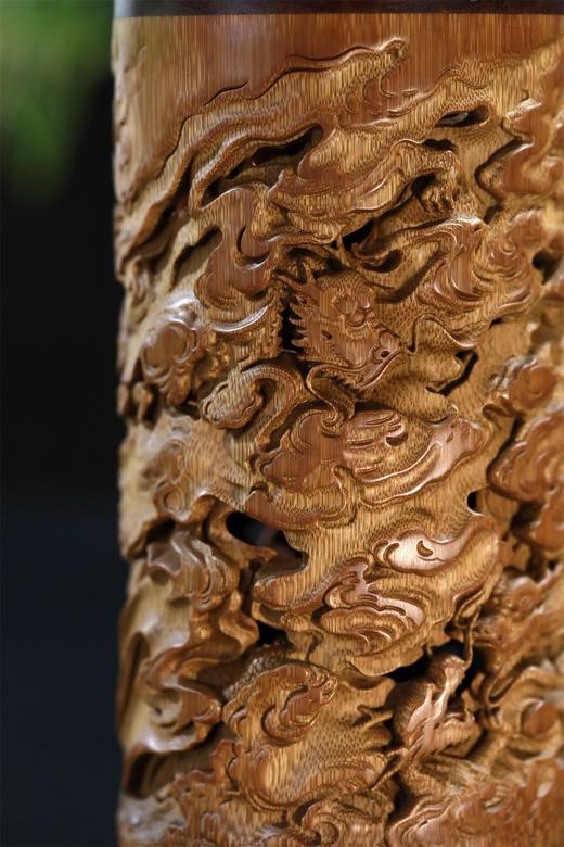 龙腾盛世。竹雕香薰炉 商品图8