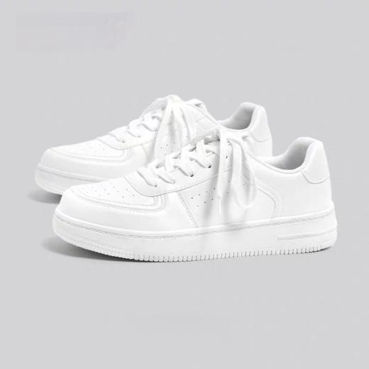 蔻一Cnoles 牛皮休闲百搭小白鞋透气板鞋 商品图6