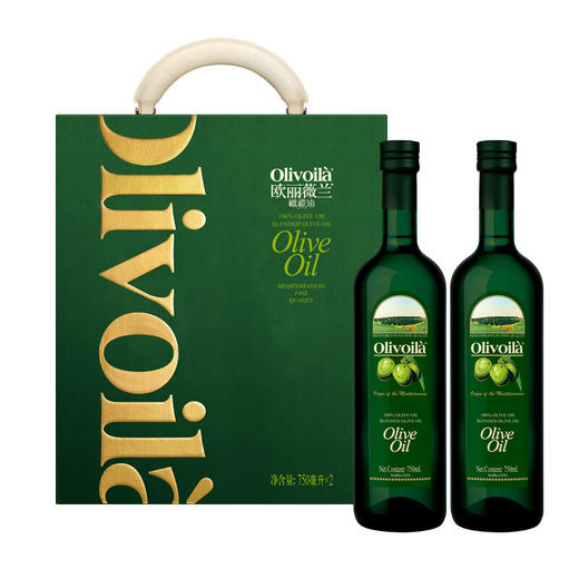 【发出后不支持拦截退货】欧丽薇兰 橄榄油礼盒 750ml*2 商品图1