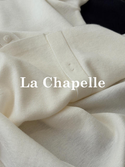 会员福利【绵羊毛×高密针织】拉夏贝尔/La Chapelle云柔软糯针织衫翻领方扣套头慵懒感开衫毛衣 商品图7