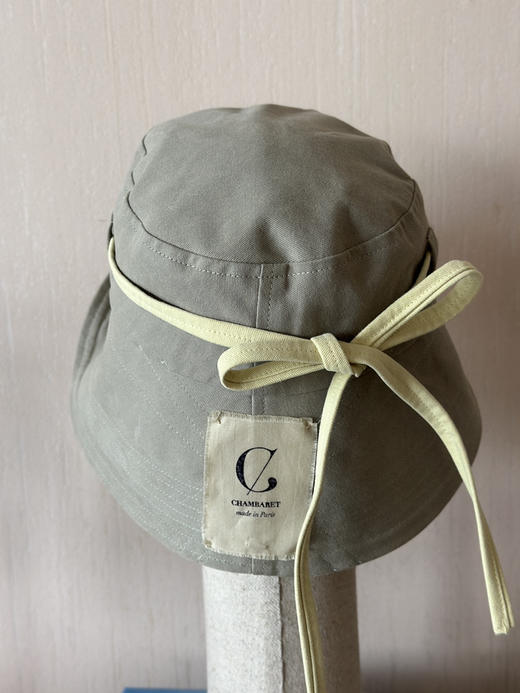CHAMBARET 帽子S（双面可用) 青草黄拼橄榄色 商品图2