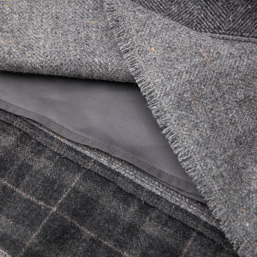 ROMI STUDIO“日式复古”粗纺羊毛花纱拼接松紧半身裙 RWCAXY5868 商品图4