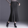 QYM 2566-Y奥粒绒鱼尾裙中长款包臀裙时尚气质半身裙 商品缩略图1