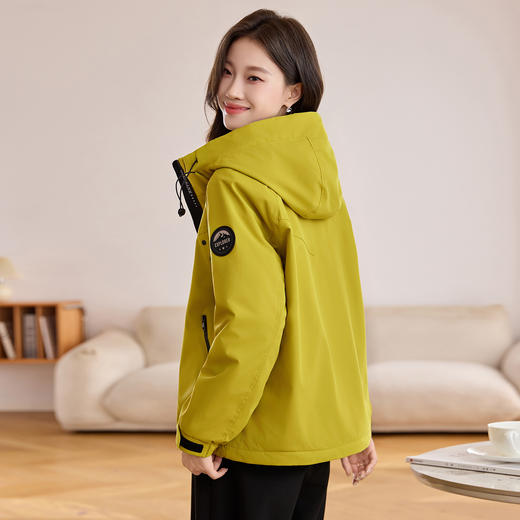 丁摩 休闲连帽派克棉服女冬季新款宽松洋气加厚夹棉冲锋衣外套5ZF-25893 商品图1