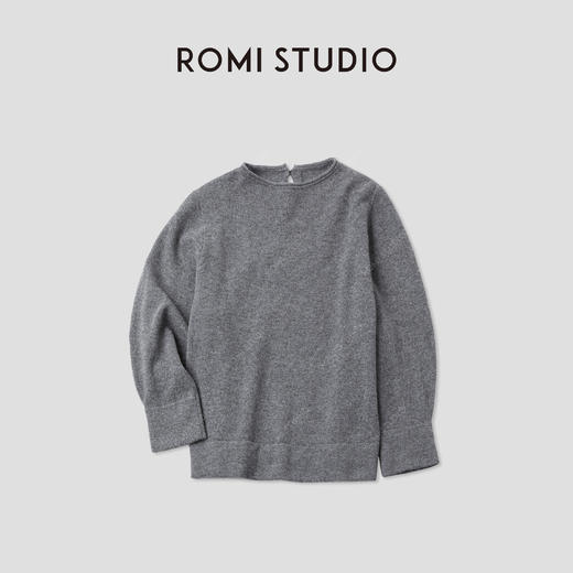 ROMI STUDIO“极简老钱”100%美丽诺绵羊毛轻舒套头毛衣 RWCAS65765 商品图0