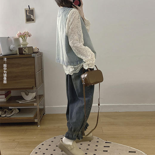 裁缝学苑AS590复古马甲蕾丝衬衫纸样牛仔裤花边套装女装样板 商品图1